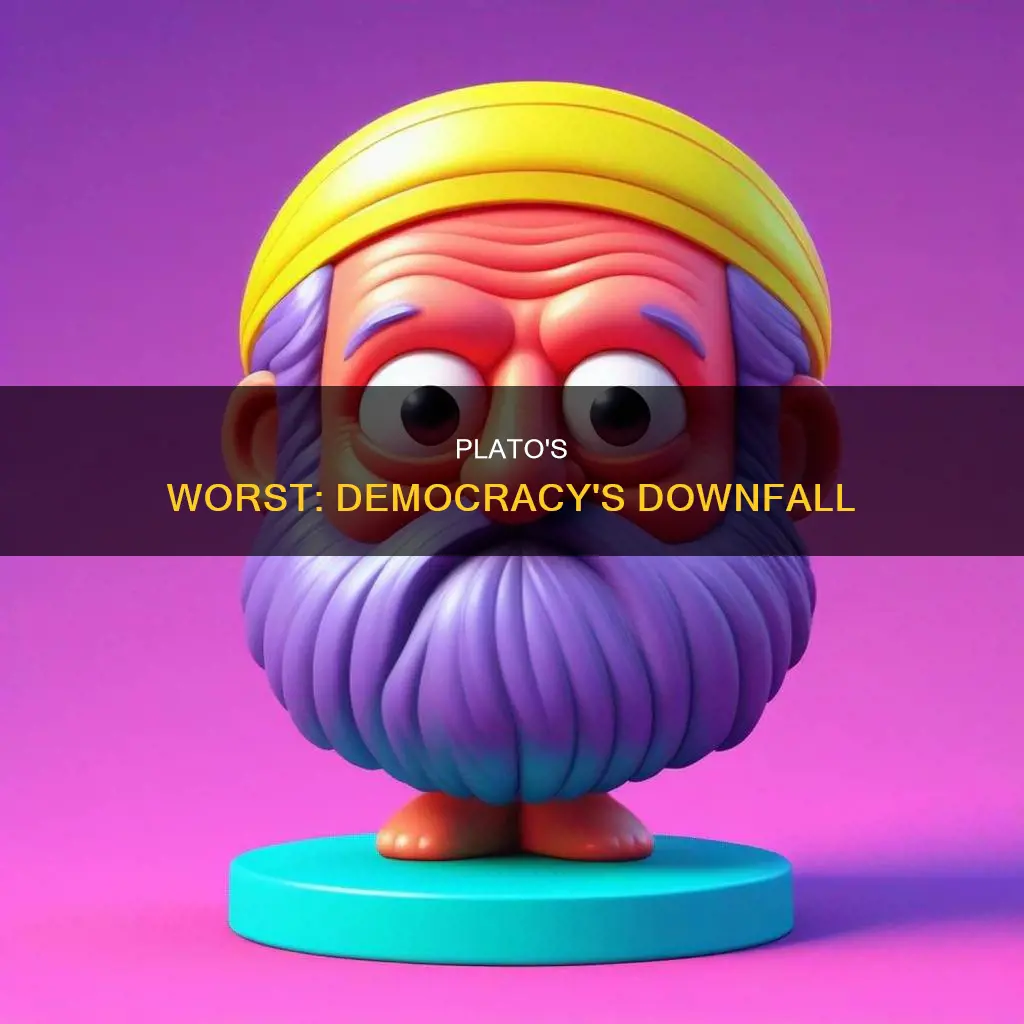 what type of constitution does plato think is the worst