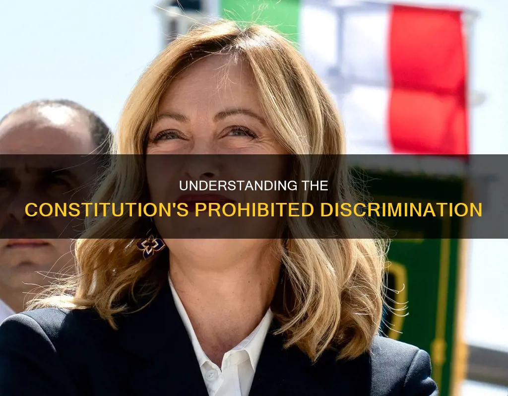 what type of discrimination is prohibit4d by the constitution