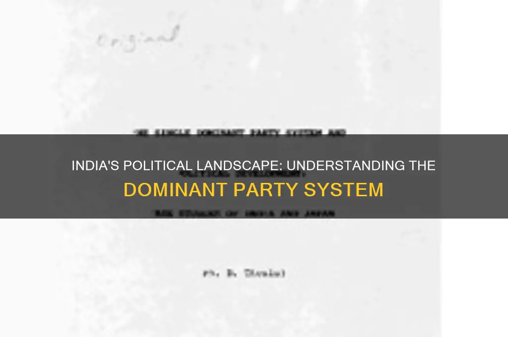 what type of political party rules india