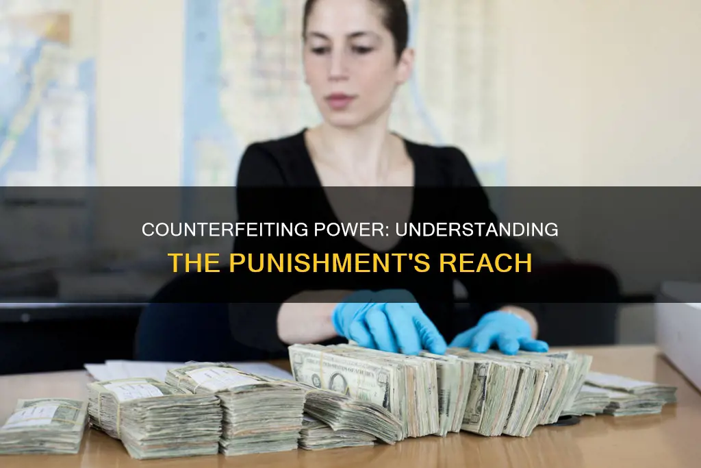 what type of power is punishments for counterfeiting