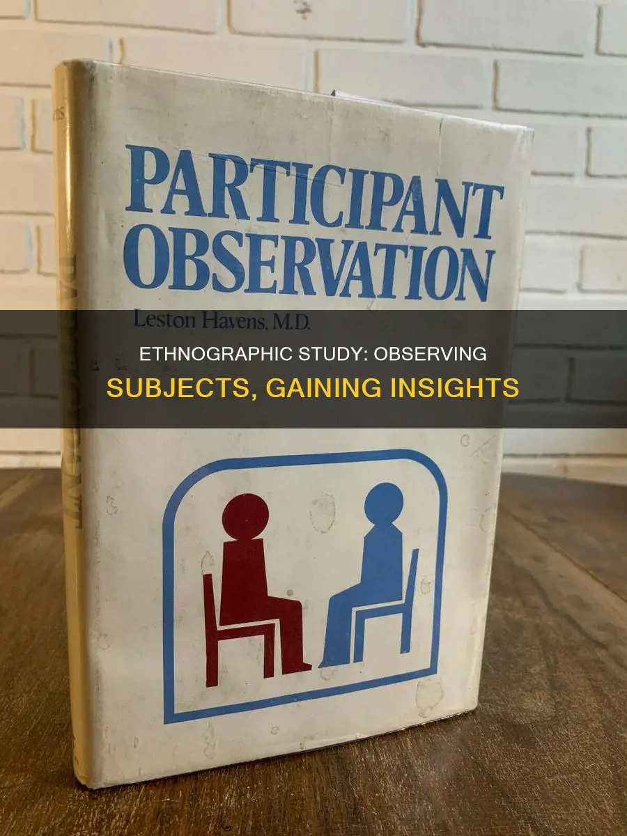 what type of study constitutes observing your subjects