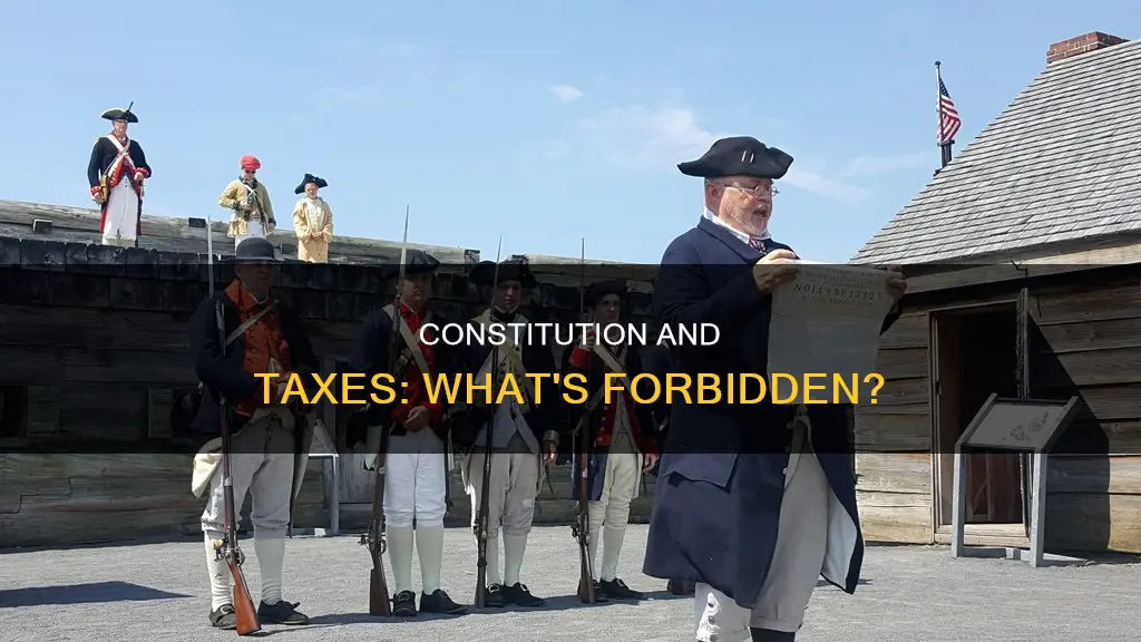 what type of taxes are expressly forbidden by the constitution