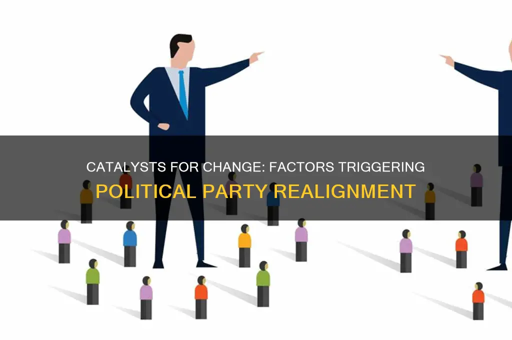 what typically precedes the realignment of a political party