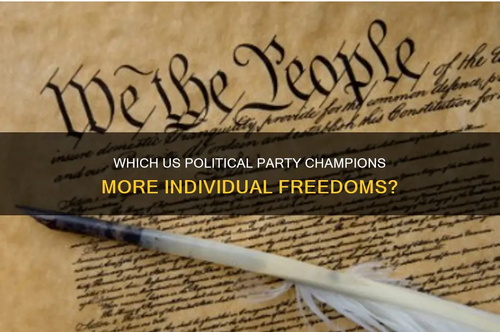 what us political party has more freedom