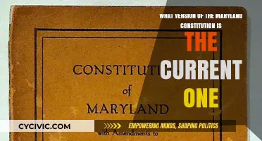 Maryland's Current Constitution: What Version Do We Follow?