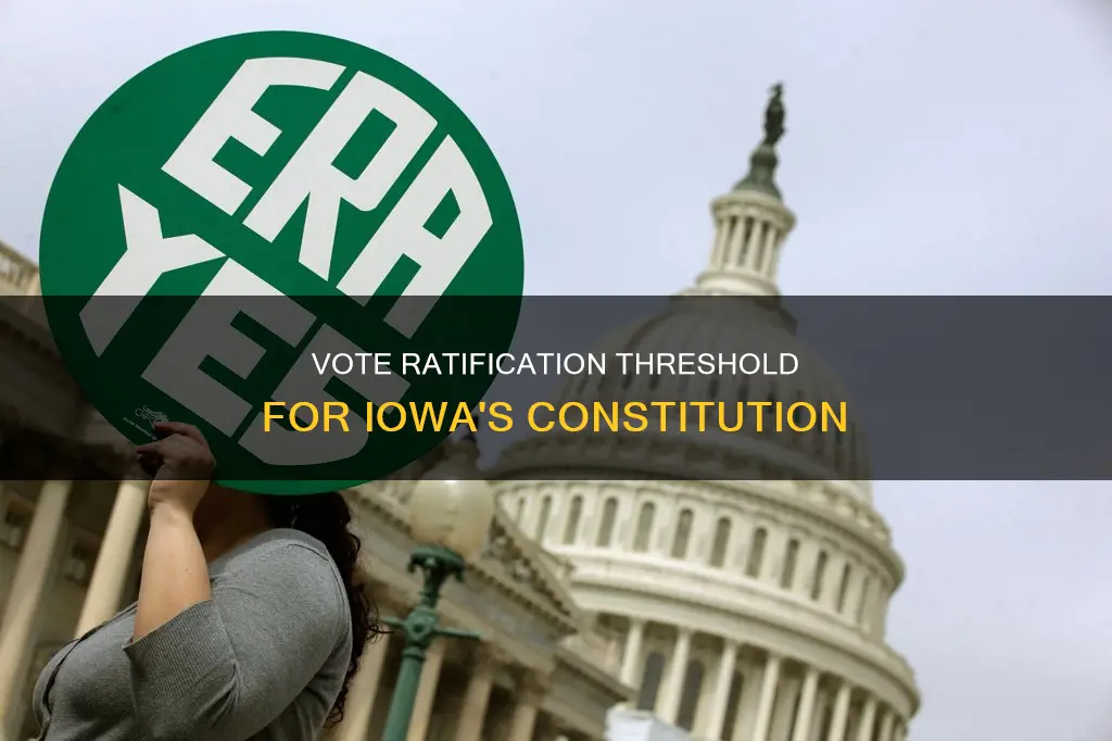 what vote percentage is needed to ratify iowa constitution