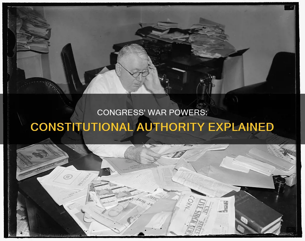 what war powers are granted to congress in the constitution