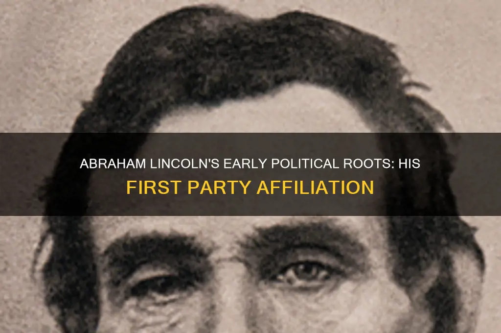 what was abraham lincoln first political party