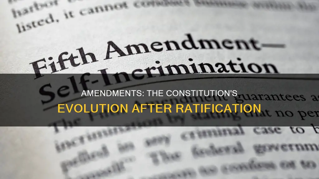 what was added to the constitution after its ratification