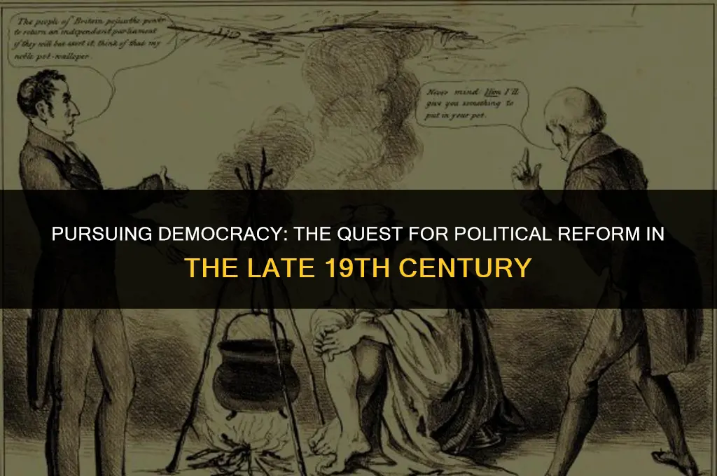 what was an important political goal of late 19th century