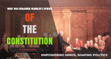 Benjamin Franklin's Take on the US Constitution