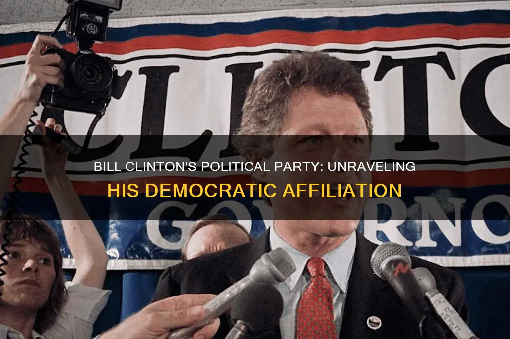 what was bill clinton political party