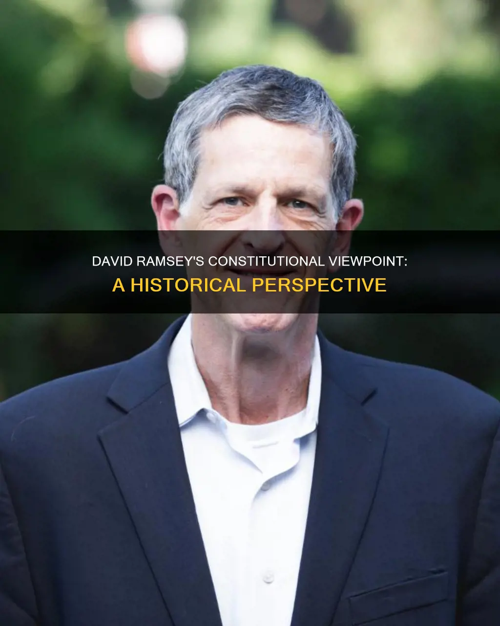 what was david ramseys veiw on the constitution