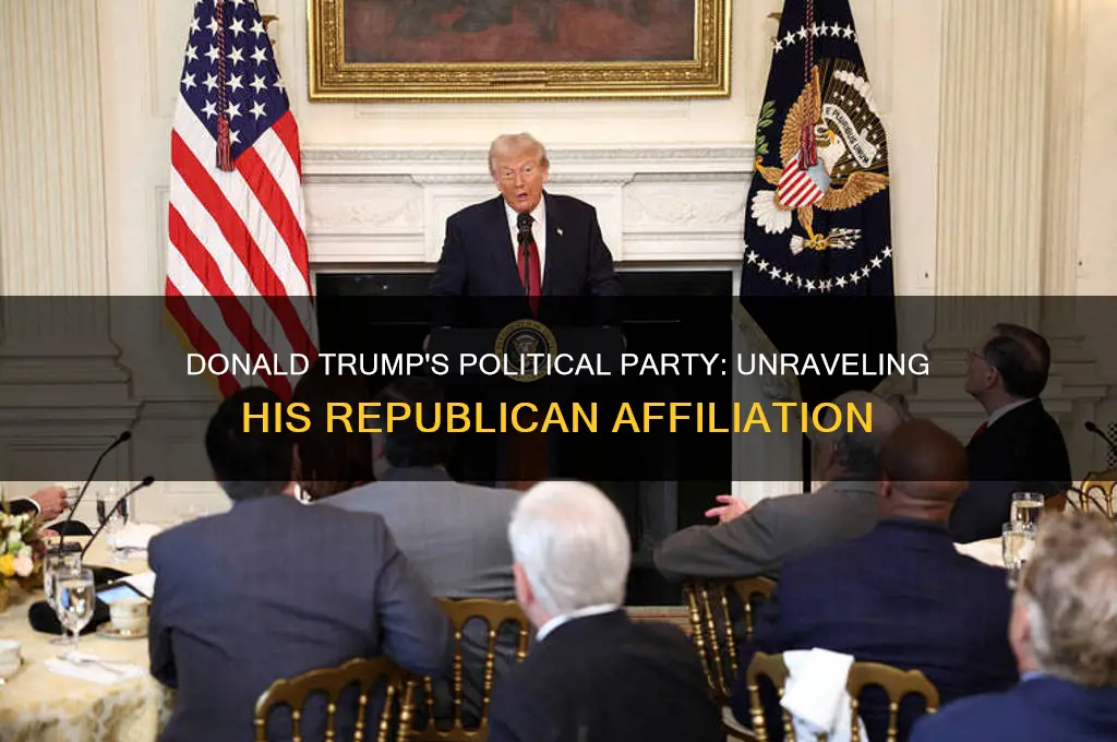 what was donald trump political party