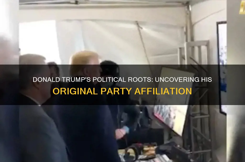 what was donald trumps original political party