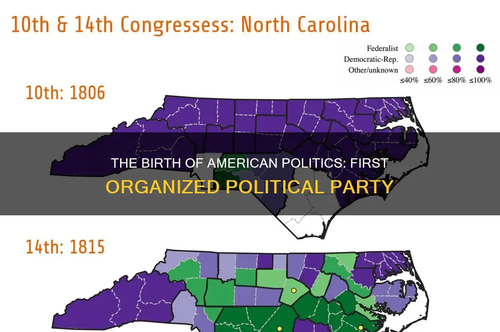 what was first organized political party in the united states