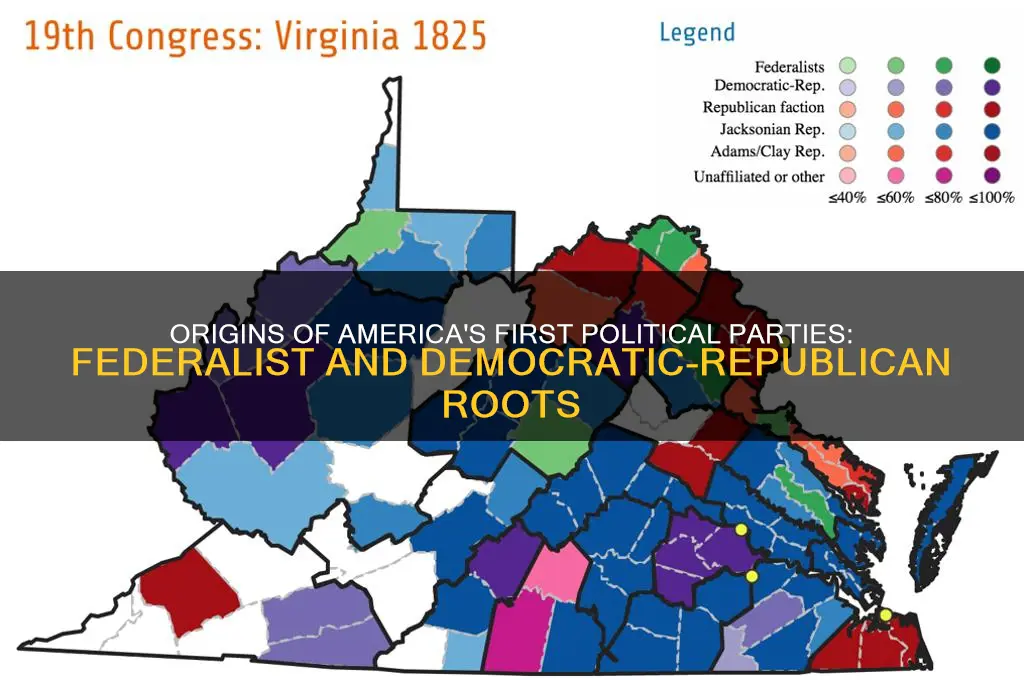 what was formation of the first two political parties from