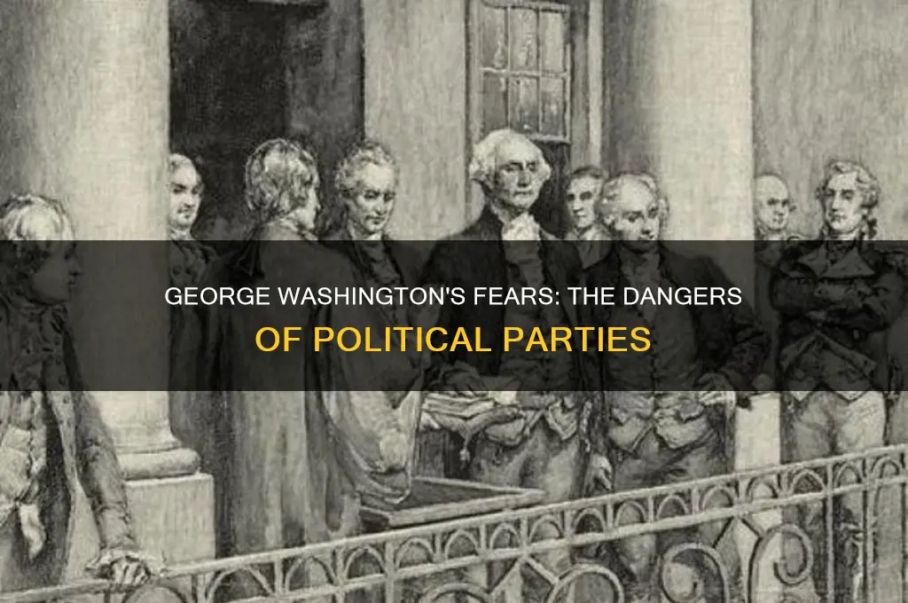 what was george washington worried about political parties
