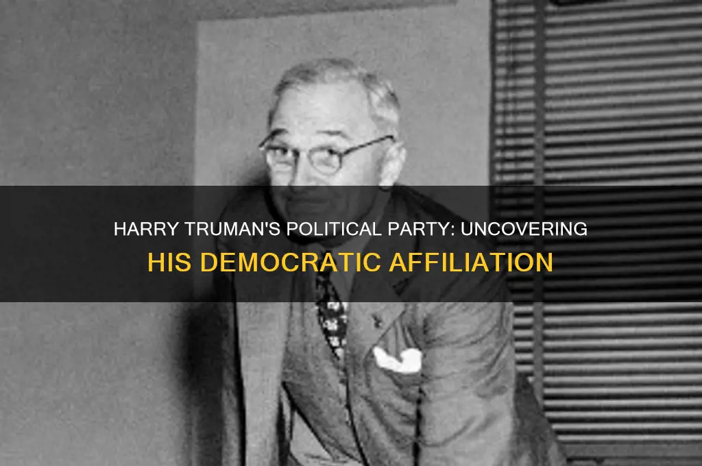 what was harry truman political party