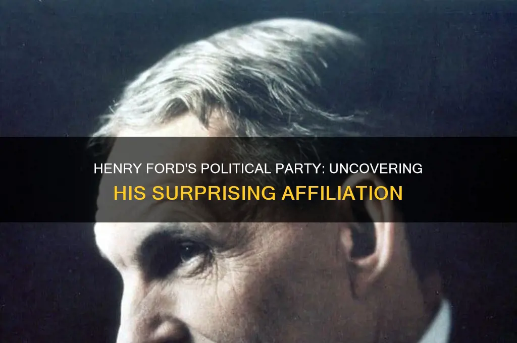 what was henry ford political party