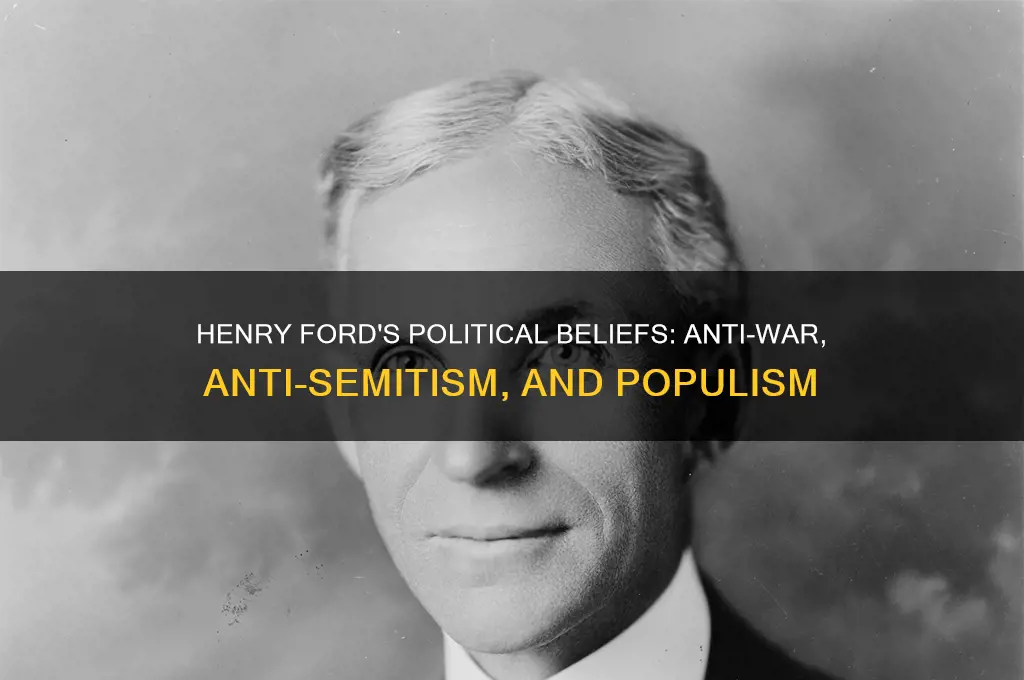 what was henry fords politics