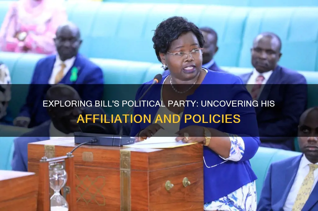 what was his political party bill