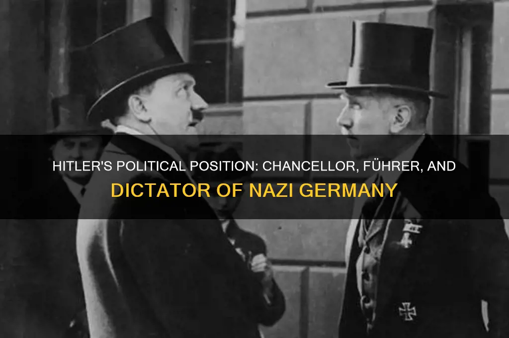 what was hitlers political position