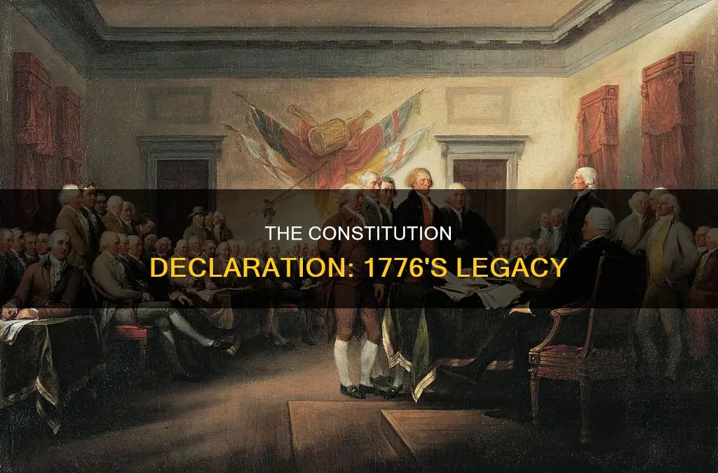 what was in the constitution declaration of 1776