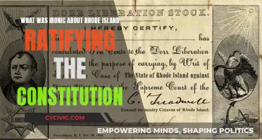 Rhode Island's Ironic Constitution Ratification