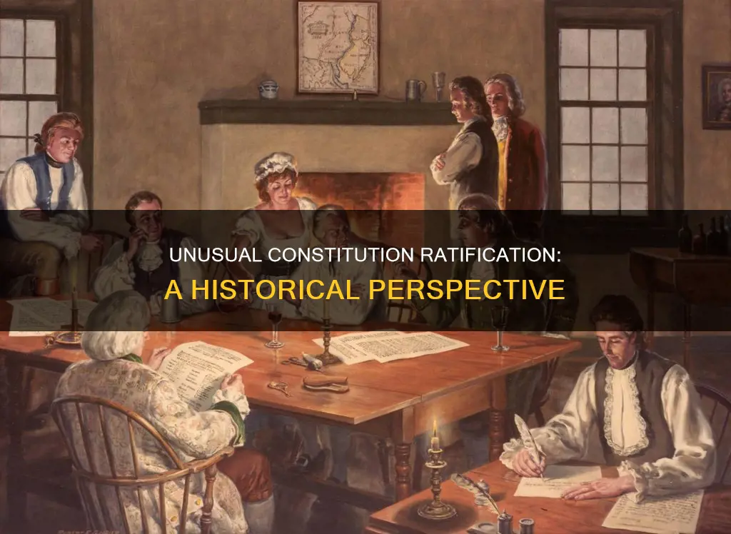 what was irregular about the process of ratifying the constitution