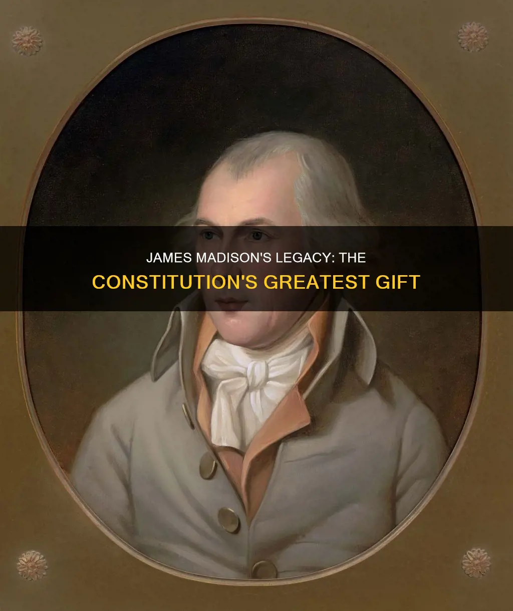 what was james madison biggest contribution to the constitution