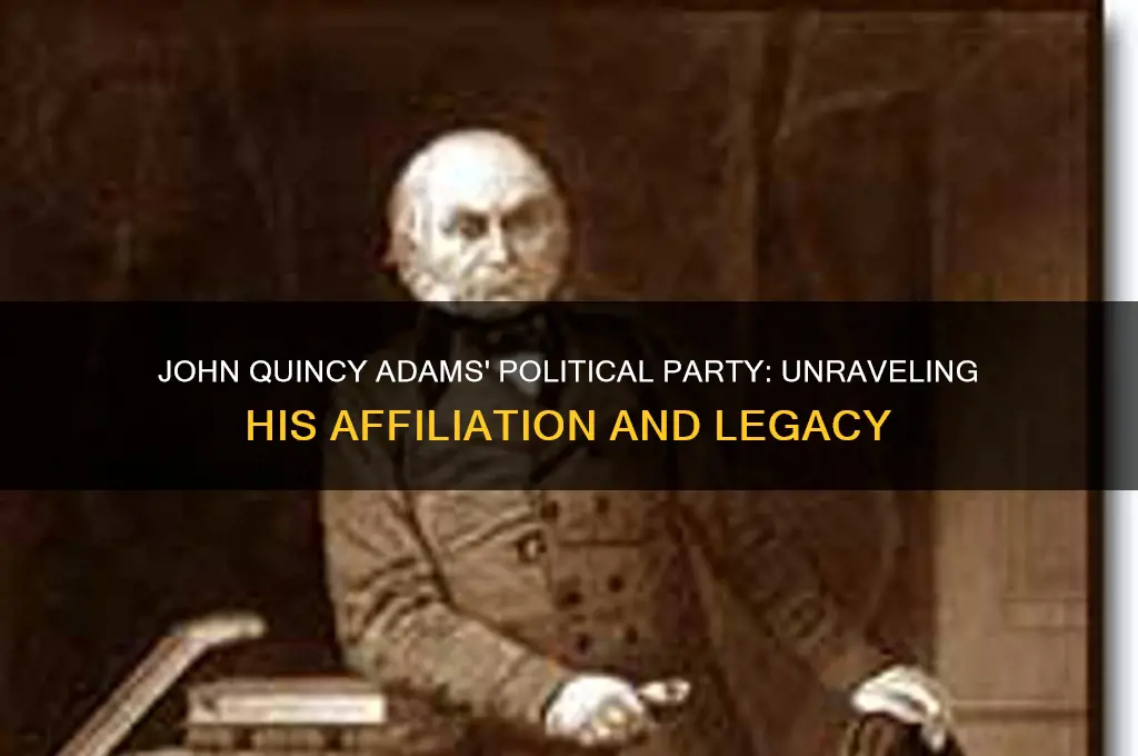 what was jjohn quincy adams political party