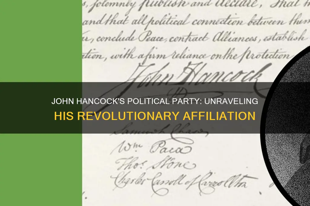 what was john hancock political party