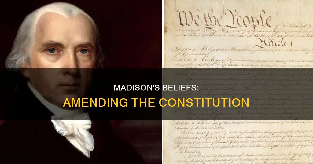 what was madisons stance on amending the constitution