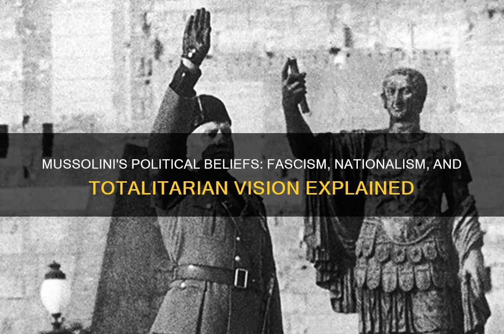 what was mussolini political belifs