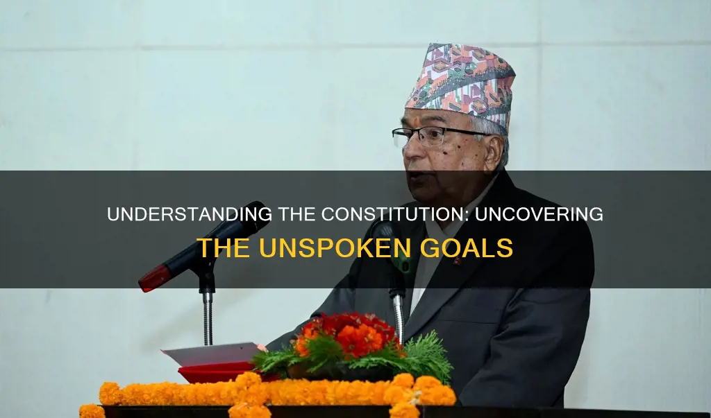 what was not a major goal of the constitution