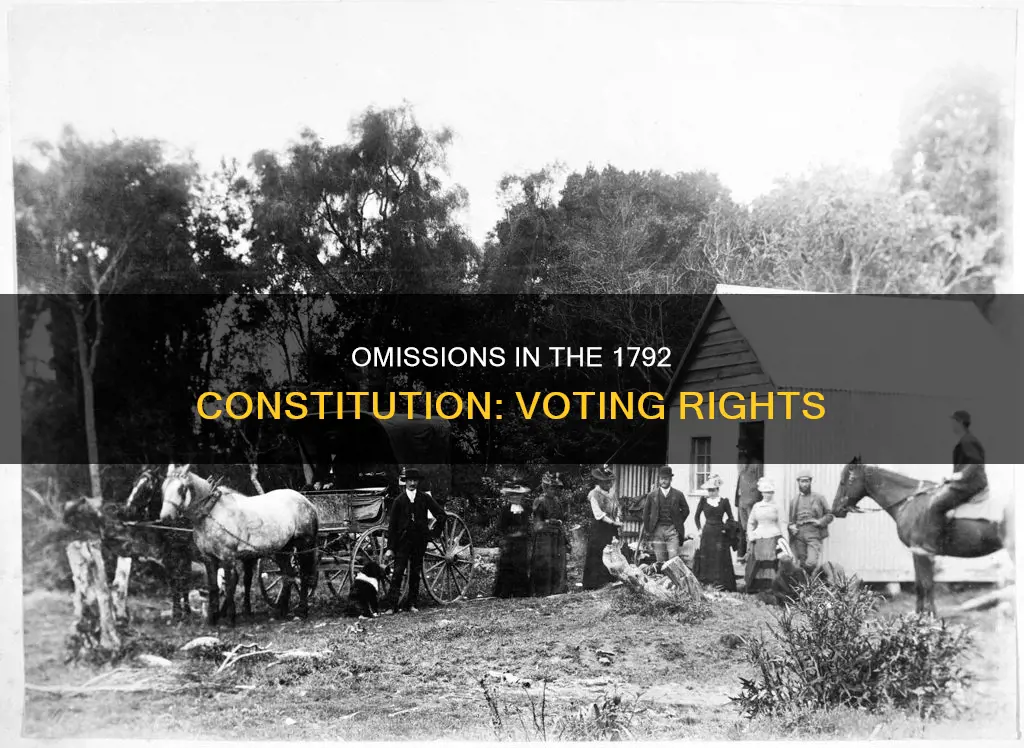 what was omitted in the 1792 constitution statement about voting