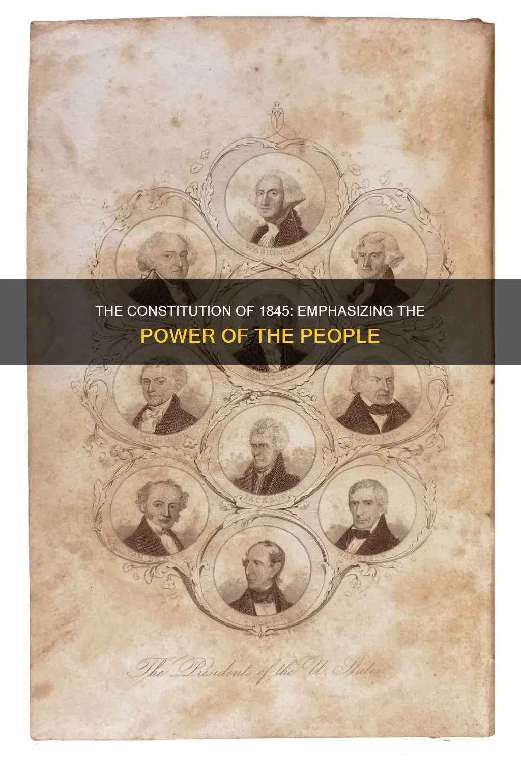 what was one emphasis of the constitution of 1845