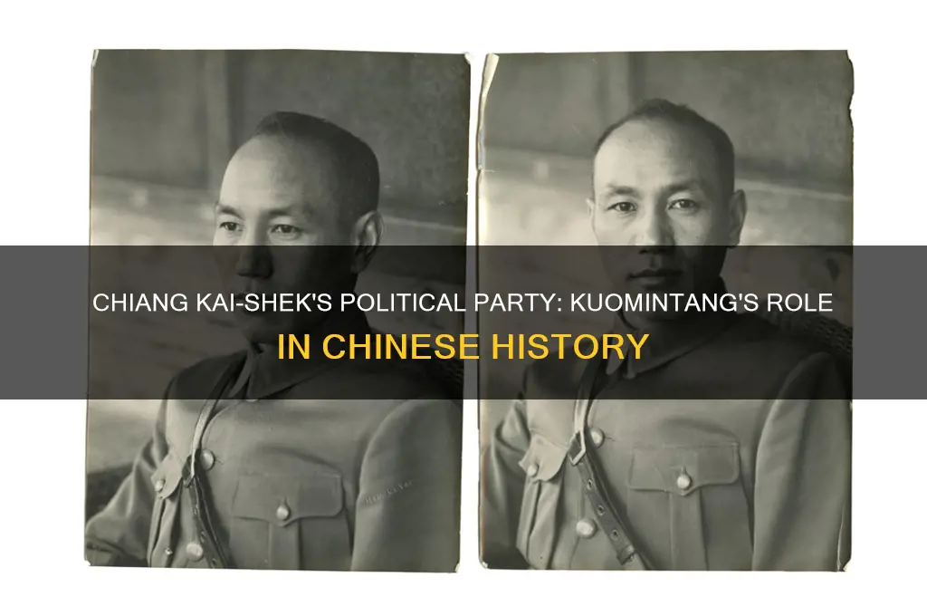 what was political party of chiang kai shek
