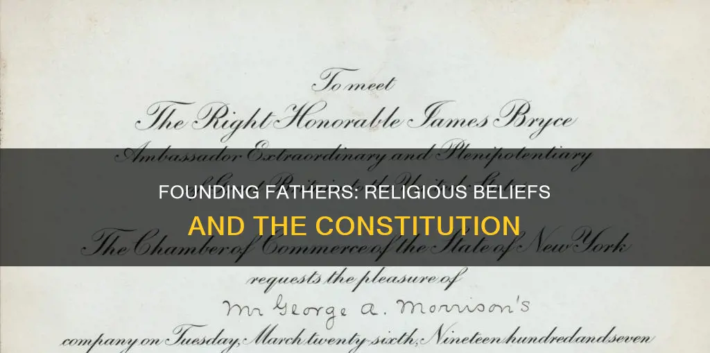 what was religions of framers of us constitution