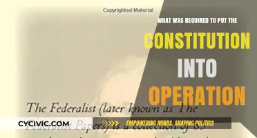 The Constitution: What Was Needed to Get Started