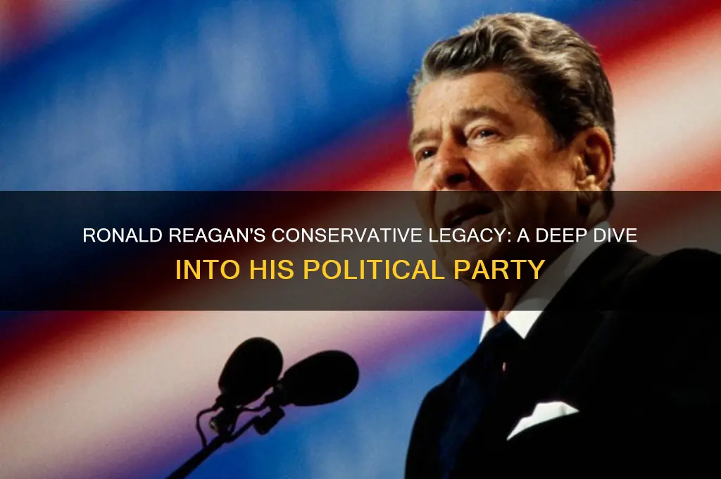 what was ronald reagan political party conservative