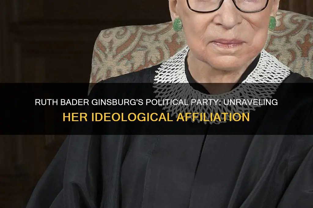 what was ruth bader ginsburg political party