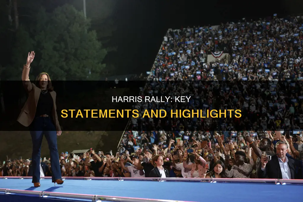 what was said at harris rally