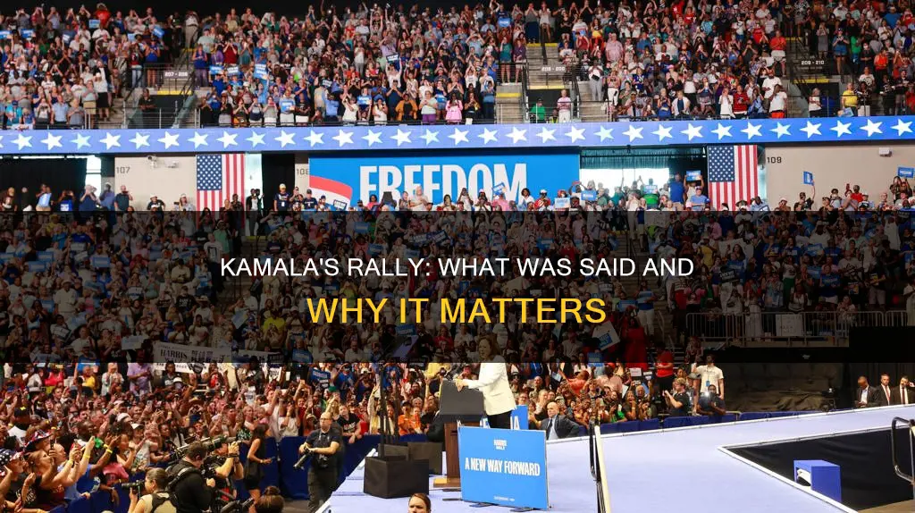 what was said at kamala rally