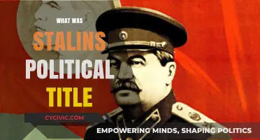 Stalin's Political Title: Understanding the Soviet Leader's Official Position