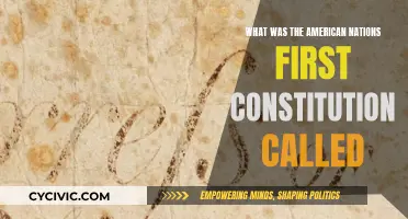 The First American Constitution: What Was It Called?