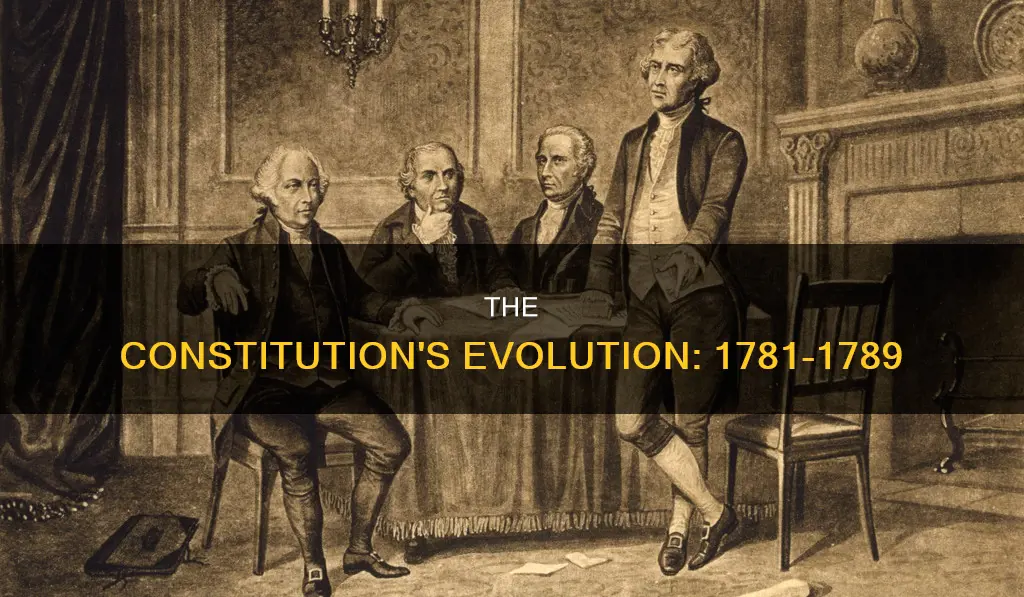 what was the constitution between 1781 and 1789