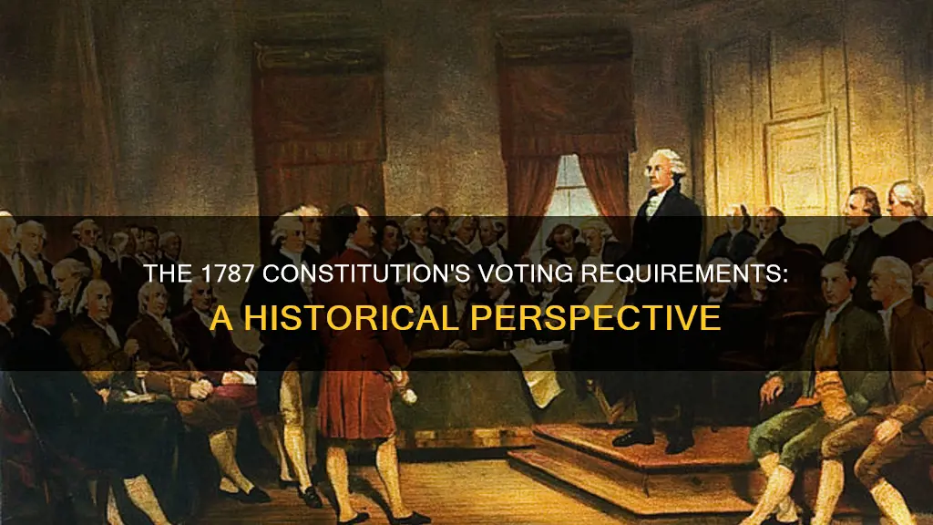what was the constitution ratified in 1787 impose for voting