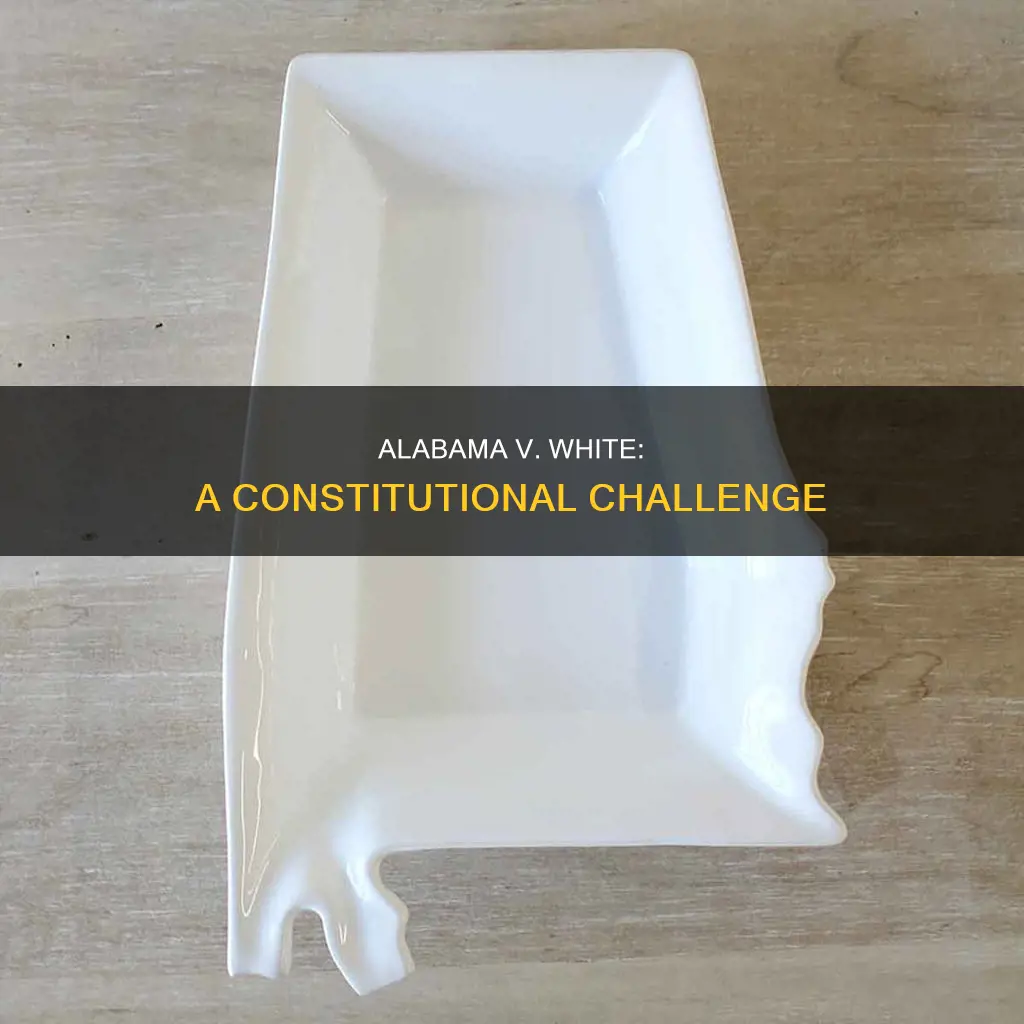 what was the constitutional issue in alabama v white